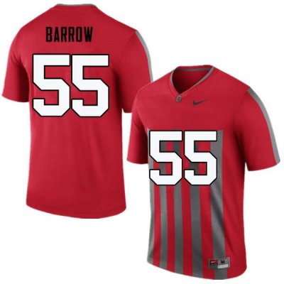 Men's Ohio State Buckeyes #55 Malik Barrow Throwback Nike NCAA College Football Jersey Athletic PVA1344XO